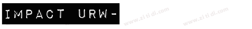 Impact URW字体转换